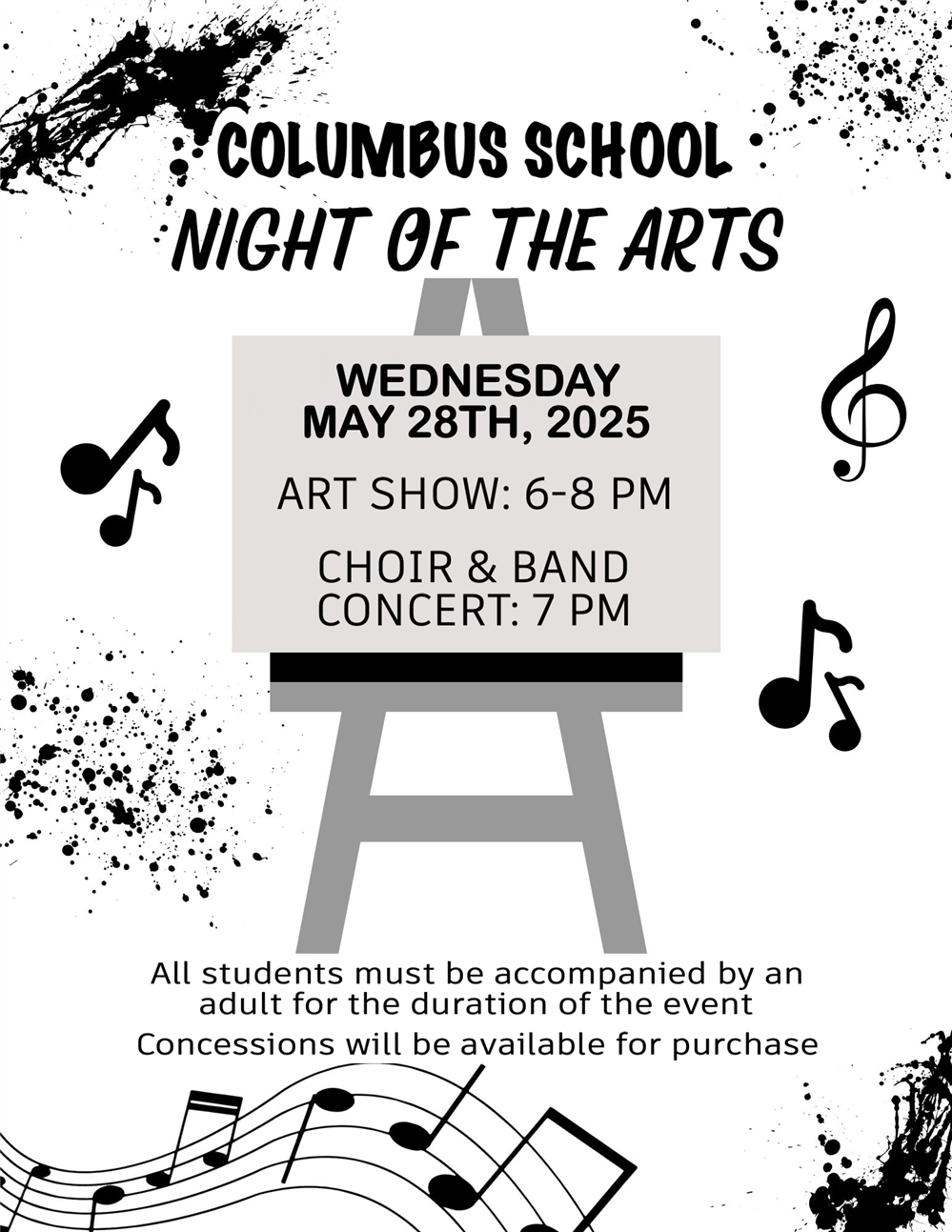 Art Show/Choir-Band Concert 